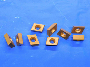 9pcs NEW INGERSOLL CDE323L05 711 IN6510 TiN COATED CARBIDE INSERTS INDEXABLE - CB3834RTD