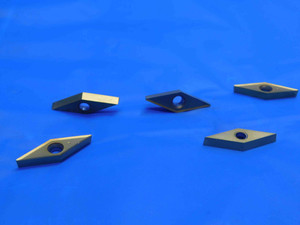 7pcs NEW 97279095 TiN COATED CARBIDE TURNING INSERTS INDEXABLE CNC DIAMOND SHAPE - AJ0895RDT