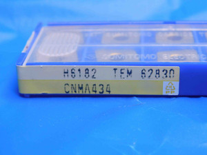10pcs NEW SUMITOMO H6182 TEM 62830 CNMA434 TiN COATED CARBIDE INSERTS SEALED - AJ0886RDT