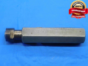 BUDGET 1/2 14 NPTF L1 PIPE THREAD PLUG GAGE .5 .50 .500 .5000 N.P.T.F. DRYSEAL - DW27692RD
