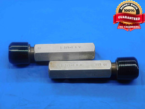 1 3/8 8 N W SET THREAD PLUG GAGE 1.375 1.3750 GO NO GO P.D.'S = 1.2985 & 1.2965 - DW27743RD