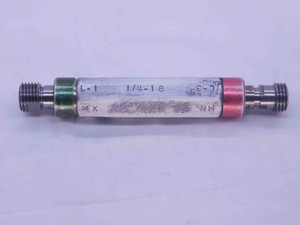 1/4 18 ANPT L1 & L3 PIPE THREAD PLUG GAGE .25 .250 .2500 A.N.P.T. AERONAUTICAL - DW27746RD