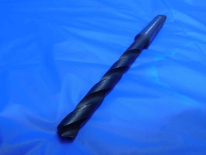 PTD 13mm HSS TWIST DRILL BIT MORSE TAPER #2 SHANK 4.73 LOC 9" OAL MT2 USA MADE - AJ0969AB3
