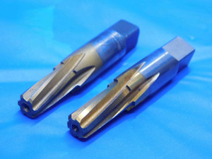 2pcs 1/8 O.D. HSS TiN COATED PIPE REAMERS SPIRAL 6 FLUTE .125 .1250 ONSIZE CNC - AJ1039LVR