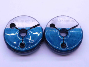 7/16 20 UNF 2A THREAD RING GAGES .4375 GO NO GO P.D.'S = .4037 & .3995 CHECK - 716202AR1