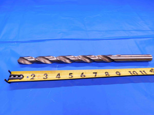 23/32 O.D. HSS TWIST DRILL BIT 8 1/4 LOC 12 1/4 OAL .7187 MACHINIST TOOLING - CB3882AB3