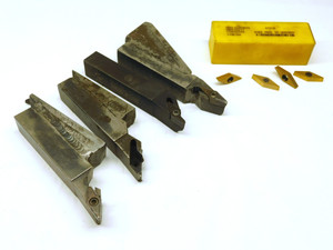 4pcs SECO SVLBL-12-3 MODIFIED TURNING TOOL HOLDERS + 4pcs NEW VBMT 332 INSERTS - CB4014AZ3