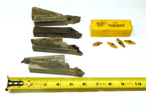 4pcs SECO SVLBL-12-3 MODIFIED TURNING TOOL HOLDERS + 4pcs NEW VBMT 332 INSERTS - CB4014AZ3