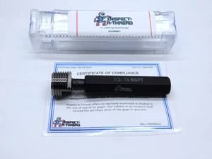 NEW 1/2 14 BSPT PIPE THREAD PLUG GAGE .5 .50 .500 .5000 BRITISH TAPER B.S.P.T. - MS6992LZ