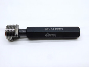 NEW 1/2 14 BSPT PIPE THREAD PLUG GAGE .5 .50 .500 .5000 BRITISH TAPER B.S.P.T. - MS6992LZ