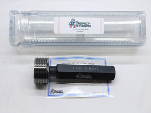 NEW 1 1/4 11 BSPT PIPE THREAD PLUG GAGE 1.25 1.250 1.2500 BRITISH TAPER B.S.P.T. - MS6985LZ