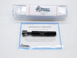 NEW 1/4 19 BSPT PIPE THREAD PLUG GAGE .25 .250 .2500 BRITISH TAPER B.S.P.T. - MS6986LZ