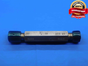 7/8 18 NS 3 THREAD PLUG GAGE .875 .8750 GO NO GO P.D.'S = .8389 & .8425 CHECK - DW27798RD