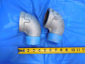 NEW 2pcs 2" NPT 90 DEGREE STREET ELBOW SCHEDULE 40 IRON - AJ1323LVR