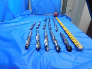 LOT OF HSS COUNTERBORE / PILOTED TWIST DRILL BITS 3/4 CUTTING DIAMETERS MT2 - AJ1403BJ3