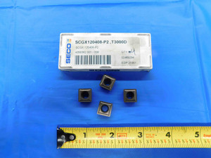 4pcs NEW SECO SCGX120408-P2 02469294 T3000D CARBIDE TURNING INSERTS INDEXABLE - BT4279AN4