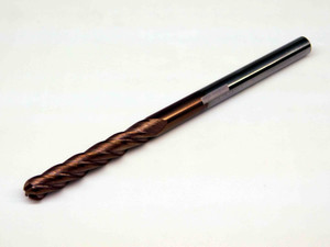 NEW 6mm O.D. 39mm LOC TiAlN BALL NOSE CARBIDE END MILL 6mm SHANK 4 FLUTE - BR4838MJT
