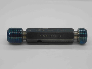 1 1/4 7 NC 3 THREAD PLUG GAGE 1.25 1.250 GO NO GO P.D.'S = 1.1572 & 1.1631 UNC-3 - DW27864RD