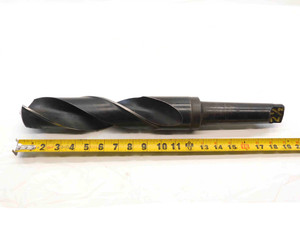 2 1/2 O.D. HSS TWIST DRILL BIT MORSE TAPER #5 SHANK 10" LOC 19" OAL 2.5 MT5