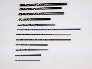 NEW 12PCS LOT OF DAGGER HSS TWIST DRILL BITS SIZES RANGE FROM 2mm TO 11/64 CNC - BR4899MJT