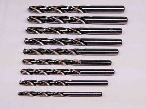 NEW 9 PCS DAGGER HSS TWIST DRILL BITS SIZES RANGE FROM 5mm - 23/64 CNC MILLING - BR4903MJT
