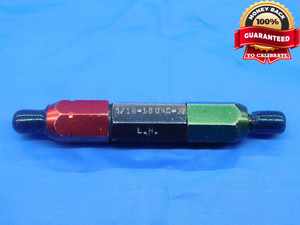 5/16 18 UNC 3B LEFT HAND THREAD PLUG GAGE .3125 GO NO GO P.D.'S = .2764 & .2803 - DW27970RD 5/16 18 UNC 3B LEFT HAND THREAD PLUG GAGE .3125 GO NO GO P.D.'S = .2764 & .2803 - DW27970RD