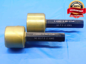 NEW 2.4062 8 STUB ACME SET THREAD PLUG GAGE GO NO GO = 2.3561 2.3360 2 13/32 2G - DW28004RD NEW 2.4062 8 STUB ACME SET THREAD PLUG GAGE GO NO GO = 2.3561 2.3360 2 13/32 2G - DW28004RD