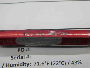 CERTIFIED 12 24 NC 3B THREAD PLUG GAGE #12 .216 GO NO GO PD'S = .1889 & .1922 - DW28163TLC