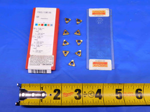 9pcs NEW SANDVIK R166.0L-11UN01-240 1020 TiN COATED CARBIDE THREADING INSERTS - BR5074TBB1