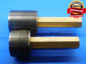 3" 8 UN 2A LEFT HAND SET THREAD PLUG GAGE 3.0 GO NO GO P.D.'S = 2.9162 & 2.9077 - DW28179AX4