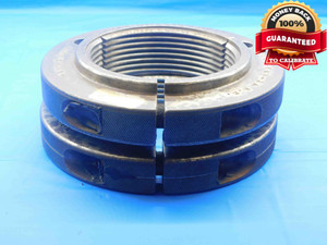 4" 6 UN 2A THREAD RING GAGES 4.0 4.00 4.000 GO NO GO P.D.'S = 3.8887 & 3.8788 - DW28184AX4