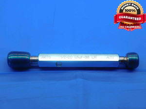 1/2 20 UNJF 3B LEFT HAND THREAD PLUG GAGE .5 GO NO GO P.D.'S = .4675 & .4717 - DW28238AZ4