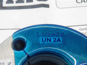 CERTIFIED 1 1/2 28 UN 2A THREAD RING GAGES 1.5 GO NO GO PD'S = 1.4755 & 1.4713 - DW28350TLC