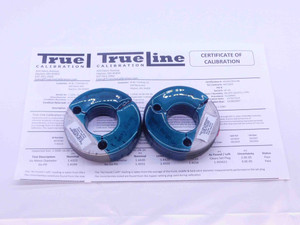 CERTIFIED 1 1/2 16 UN 3A THREAD RING GAGES 1.5 GO NO GO PD'S = 1.4594 & 1.4555 - DW28356TLC