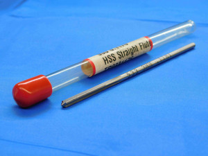 L&I 0.1181 OD HSS CHUCKING REAMER 4 FLUTE .1181 1/8 .1250 -.0069 UNDERSIZE 3 mm - JC3627OB4