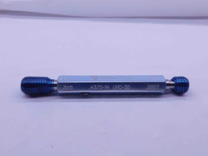 7/16 14 UNC 3B VERMONT THREAD PLUG GAGE .4375 GO NO GO P.D.'S = .3911 & .3957 - DW28424BA4