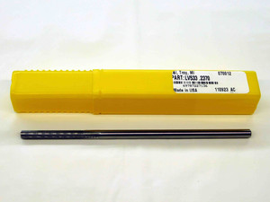 NEW L&I 0.237 O.D. HSS REAMER 6 FLUTE .237 .2370 .2500 UNDERSIZE 6 mm USA MADE - JC3810LAI