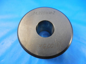 14.225 CLASS Z METRIC SMOOTH PLAIN BORE RING GAGE 14MM + .225MM OVERSIZE TOOL
