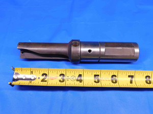 1 1/8 O.D. 7 1/8 OAL COOLANT THRU INDEXABLE INSERT DRILL 1 1/4 SHANK 2 FL 1.125 - BR5555AX4