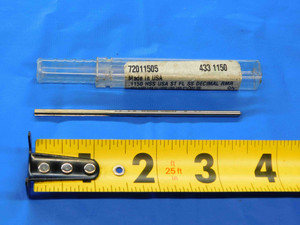 YANKEE 0.115 OD HSS REAMER 4 FL .115 .1150 1/8 .1250 -.0100 UNDERSIZE 3 mm USA - JC3973AW4