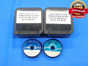 5/16 24 UNF 2A SOLID LEFT HAND THREAD RING GAGES .3125 GO NO GO = .2843 & .2806 - DW28734BC4