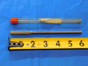 L&I 0.3438 O.D. HSS COBALT REAMER 6 FLUTE .3438 ONSIZE USA MADE CNC MILLING - JC4066AW4
