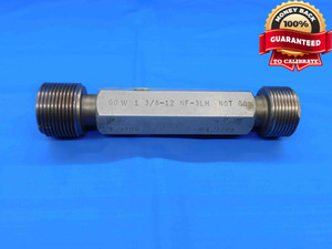 1 3/8 12 NF 3 LEFT HAND THREAD PLUG GAGE 1.375 GO NO GO PD'S = 1.3209 & 1.3249 - DW28805BD4