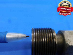 1 3/8 12 NF 3 LEFT HAND THREAD PLUG GAGE 1.375 GO NO GO PD'S = 1.3209 & 1.3249 - DW28805BD4