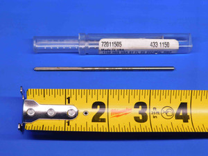 YANKEE 0.115 OD HSS REAMER 4 FL .115 .1150 1/8 .1250 -.0100 UNDERSIZE 3 mm USA - BR5901AY4