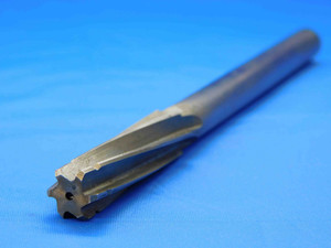 0.4357 OD HSS REAMER SPIRAL 6 FL .4357 7/16 .4375 -.0018 UNDERSIZE 11 mm CNC - JC4378OB4