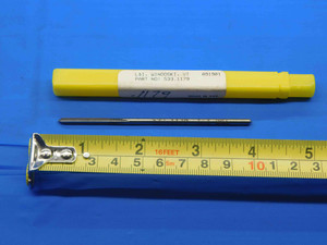 L&I 0.1179 OD HSS CHUCKING REAMER 4 FLUTE .1179 1/8 .1250 -.0071 UNDERSIZE 3 mm - DW29078OB4