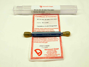 NEW 12 24 UNC 2B VERMONT THREAD PLUG GAGE #12 .216 GO NO GO PD'S = .1889 & .1933 - DW29238VTG