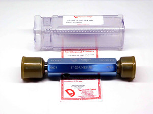 NEW 1" 20 UNEF 3B VERMONT THREAD PLUG GAGE 1.0 GO NO GO P.D.'S = .9675 & .9719 - DW29272VTG