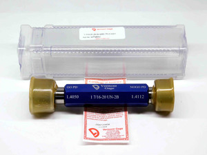 NEW 1 7/16 20 UN 2B VERMONT THREAD PLUG GAGE 1.4375 GO NO GO = 1.4050 & 1.4112 - DW29278VTG